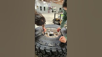 Next generation learning how to mount beadlock wheels #wheels #beadlocks #offroad #rockcrawler #sema