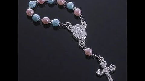 Mini Terço 5mm Perola Chá Revelação