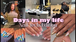 Weekend in my life as a Nail tech | Realistic behind-the-scenes + Nail art for long and short nails