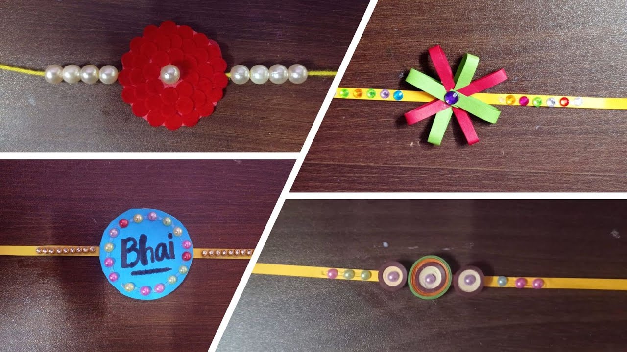 Last Minute Easy and Beautiful Rakhi making ideas | Homemade Rakhi # ...