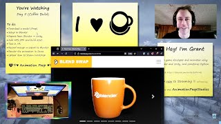 3D modeler → animation pipeline .. workflows and building things .. caffeinate streamer ☕︎