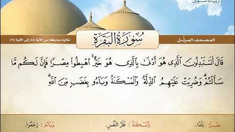 سورة البقرة 44 الى 74 ــ المنشاوى