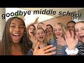 last day of middle school vlog *EMOTIONAL*| monica