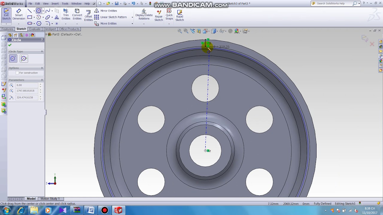 Cover cad 2d to solidworks 3D