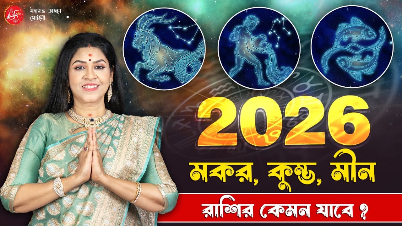 মকর, কুম্ভ ও মীন রাশির ২০২৬ কেমন যাবে? | Dr. Sohini Sastri | 2026 Rashifal Bengali