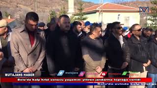 Bolu'da kalp krizi sonucu yaşamını yitiren jandarma Karabük'te toprağa verildi