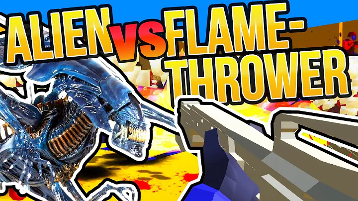 ALIENS vs FLAME THROWER RAVENFIELD CUSTOM WEAPON | M240 Gun Mod Ravenfield Early Access Gameplay