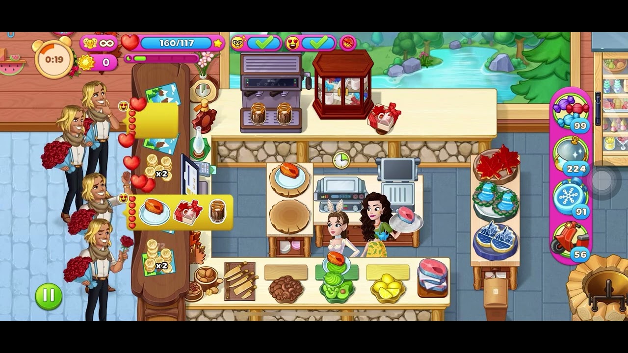 Cooking Diary: Difficult and Infinity Level 24 at Waterfall Dance with QC 😍😍😍😍