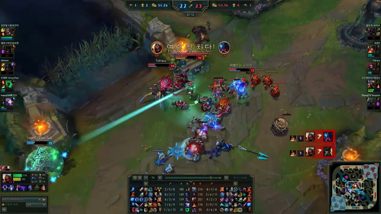 CJ Entus Bdd   Zed vs Twisted Fate   KR LOL SoloQ Highlights