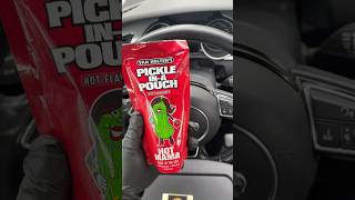 Van Holten‘s Pickle In A Pouch HOT MAMA.🔥😂🤮⚠️#funny #viralfood #cucumber #spicy #pickle #pouch
