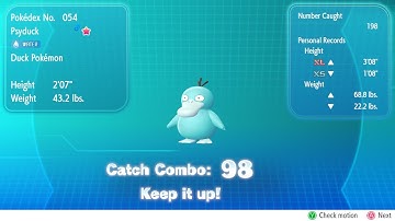 Catching Shiny Psyduck - Pokémon Let