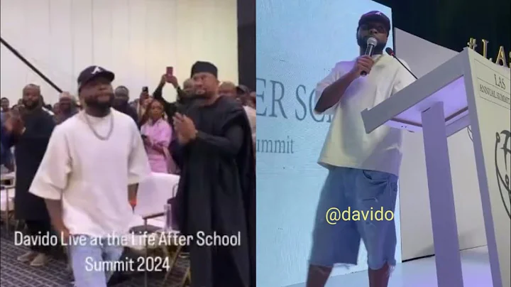 Davido share an emotional story of Life  journey at the Life After School Summit 2024