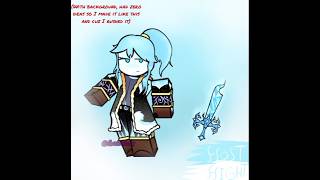 Drawing my Ice Dagger OC (+ custom Ice Dagger Design) #art #robloxcharacter #robloxoc #roblox #ibis