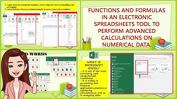 EPP/TLE 6 -FUNCTIONS AND FORMULAS IN AN ELECTRONIC SPREADSHEETS (MELC-Based Week 6)