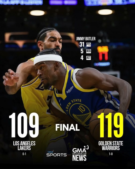FINAL: The Golden State Warriors take down the Los Angeles Lakers on opening night, 119-109!