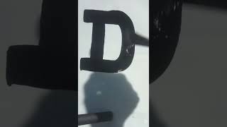 TitleD Letter Brass Band Art | Creative Alphabet Design | Band Style Painting