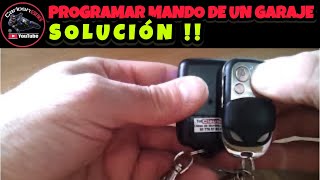 🅿️Programar mando de un garaje. Solución!!