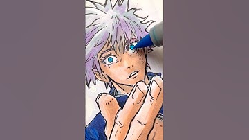 Drawing Gojo on a Kit Kat 💜 - with AR Drawing App 🎨 #jujutsukaisen #ARDrawing #ARDrawingApp