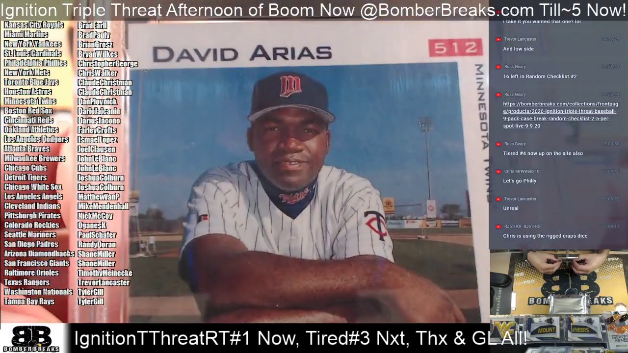 2020 Ignition Triple Threat Baseball Random Team #1 Case Break 9 9 20