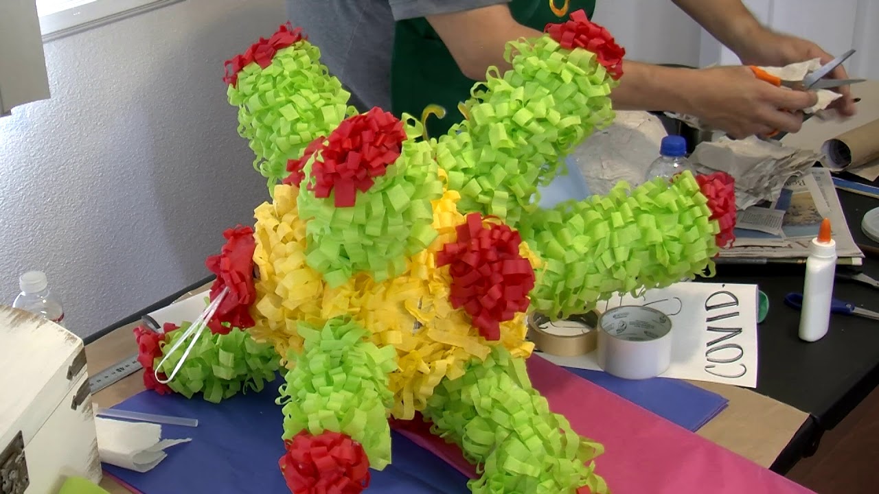 Elaboracion de una Piñata paso a paso. - YouTube