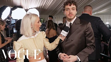 Jack Harlow on His Dark Chocolate Met Gala Suit | Met Gala 2022 With Emma Chamberlain | Vogue