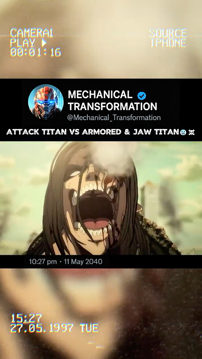 Attack Titan vs Armored & Jaw Titan! 💥 (Epic AOT Fight)
