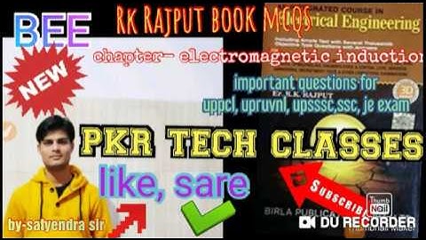 Rk rajput electrical | EE MCQS | ELECTROMAGNETIC INDUCTION | by:- Satyendra Sir | 2020-21