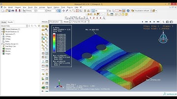 Abaqus Tutorial Videos - Static Structural Analysis of Simple Spring Force in Abaqus 6.14