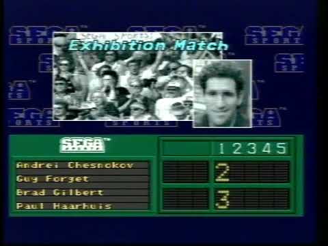 ATP Tour Championship Tennis Sega Mega Drive PAL Gameplay