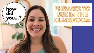 Phrases to Use in the Classroom to Build Student Agency // classroom language shifts for grades K-2