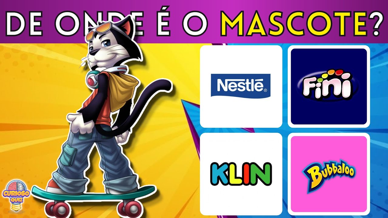 De Quem É Esse Mascote? #quiz #desafio #mascote #garoto #arcor