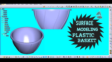Plastic basket in catia v5 surface modeling | Generate shape design | how to design pot in catia v5