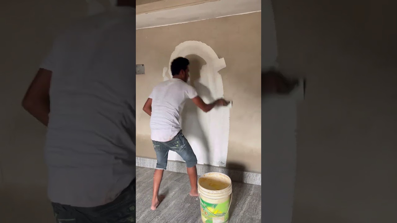Wall putty fast cort painting training 🏡