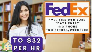 Fedex is Hiring Remote Data Entry   No Phone Little Experience Work From Home Jobs 2026
