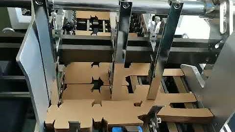 YAOJIA bullets box folder gluer machine with extended crash lock unit