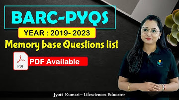 BARC PYQS 2019-2023 || Memory based Question || PDF Available