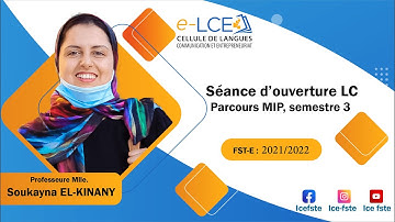 Contenu relatif au module LC3 (anglais), parcours MIP, S3