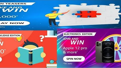 Amazon Quiz Answers Today l 18 November  2021