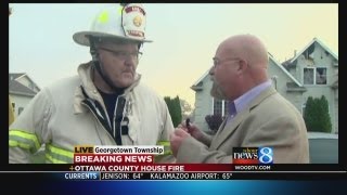 Fire sparks at home in Ottawa county