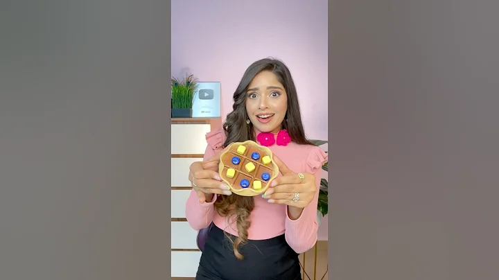 OMG! Made Waffle Tic Tac Toe Board Game Using Clay 🧇🧈🫐 #trending #viral #shorts @ChillWithGeet
