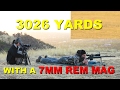 7mm Rem Mag @ 3026 yards