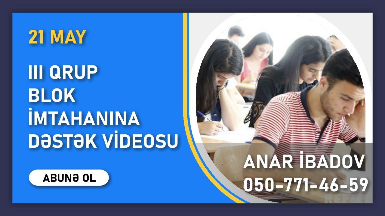 21 may 2022-ci il blok imtahanına dəstək.otk sınaq imtahanı Azərbaycan dili.