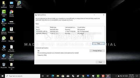 Defragment and Optimize Windows 10 - How To defrag your Hard Drive  for free