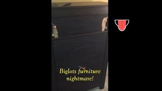 Biglot's furniture is HORRIBLE!! DO NOT BUY!!