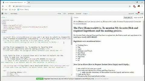 Front-end Fundamental Using HTML homework #2 by pirple.com