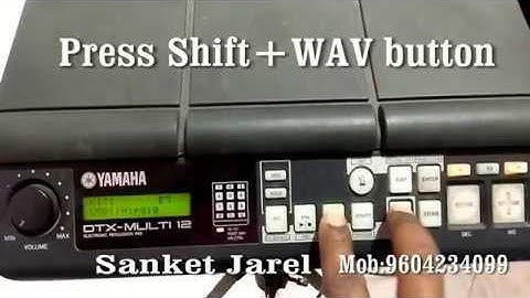 Importing wav file in Yamaha DTX M12