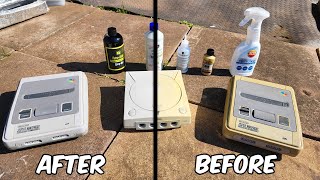 Vaporbrite Retrobrite on Yellowed Plastic | SNES & Dreamcast Restoration Experiments screenshot 3