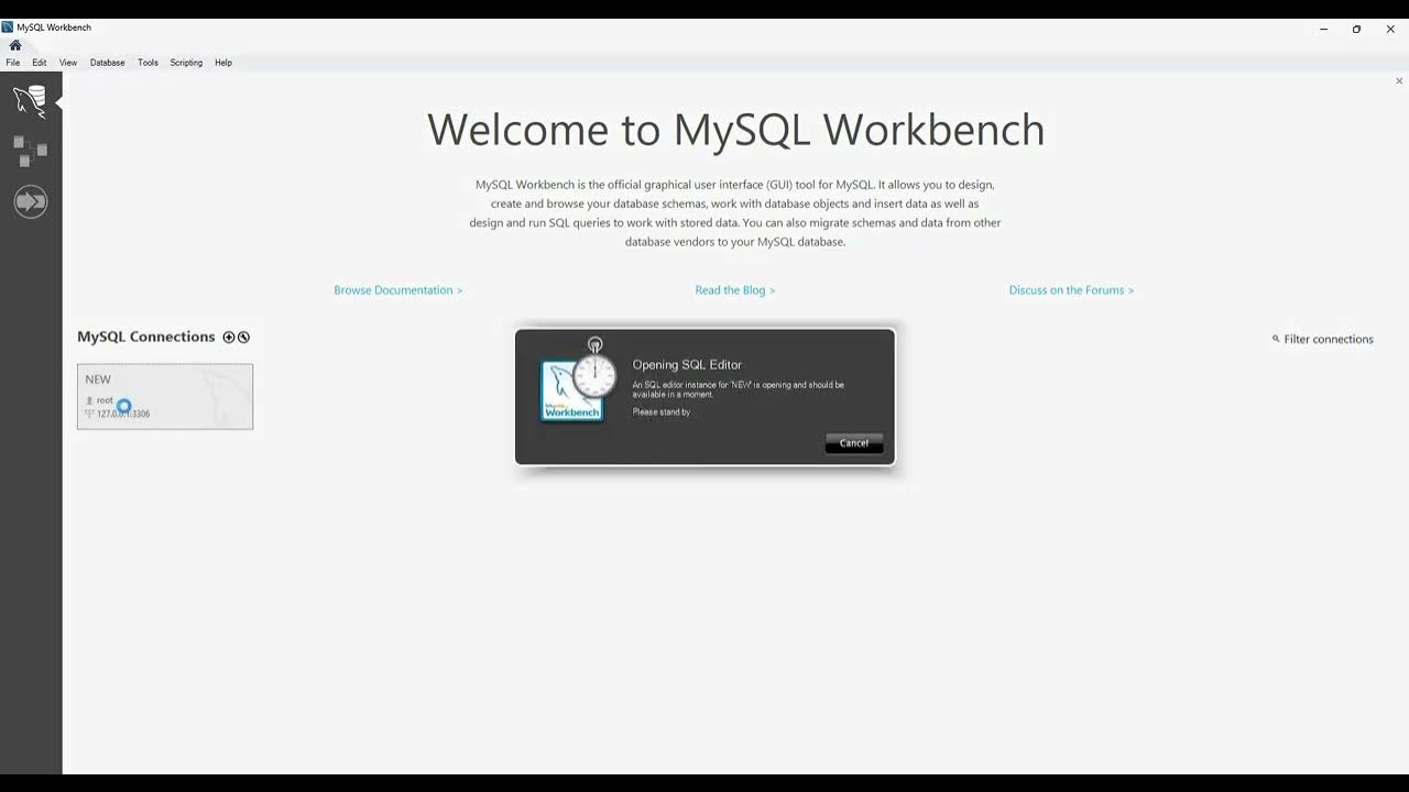 Failed to connect to mysql at. No connection established mysql workbench. another instance is already running.