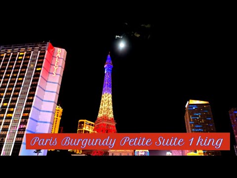 Las Vegas Paris Petite Suite hotel room tour & review 