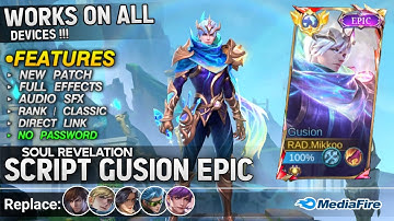 Script Skin Gusion Epic Soul Revelation No Password - Full Effects with backul file